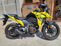 Yellow Suzuki V-Strom SX