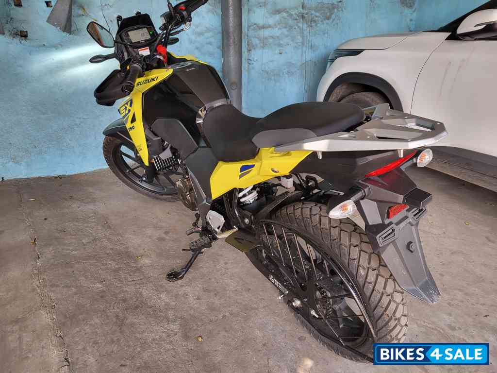 Yellow Suzuki V-Strom SX