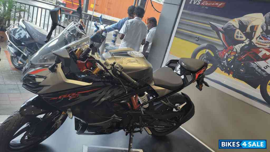 Black & T Grey TVS Apache RR 310
