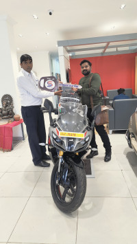 Black & T Grey TVS Apache RR 310