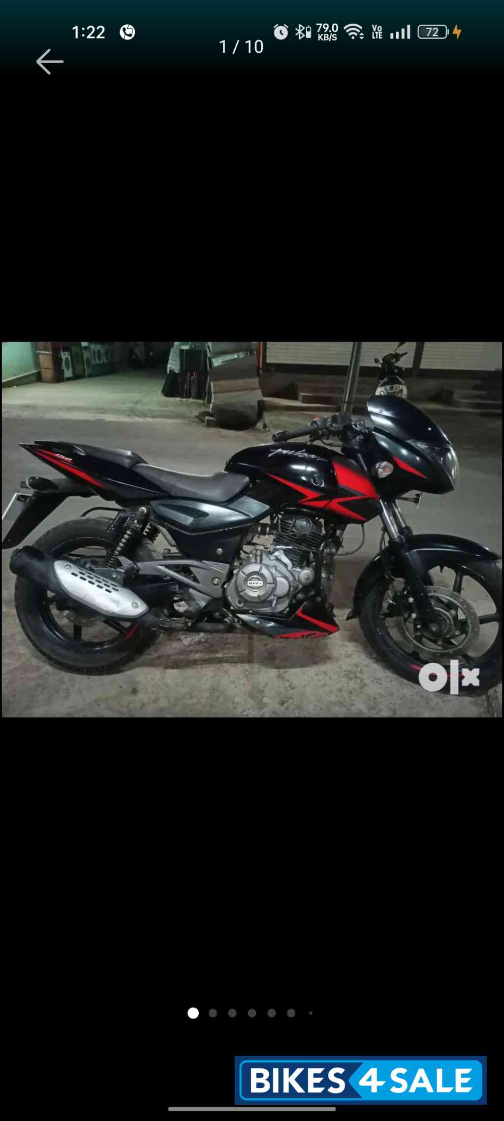 Red Black Bajaj Pulsar 150 DTSi