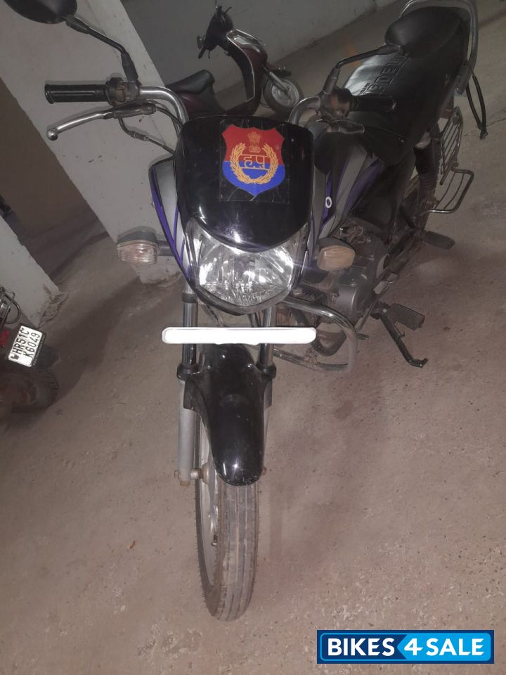 Black With Blue Stickers Hero HF Deluxe