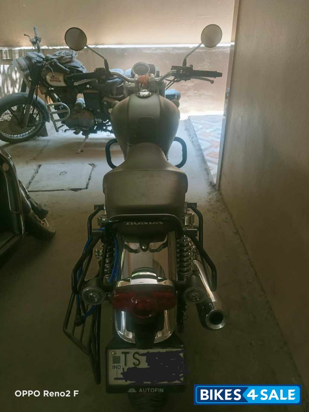 Mat Steel Black Meta Honda Hness CB350 DLX Pro