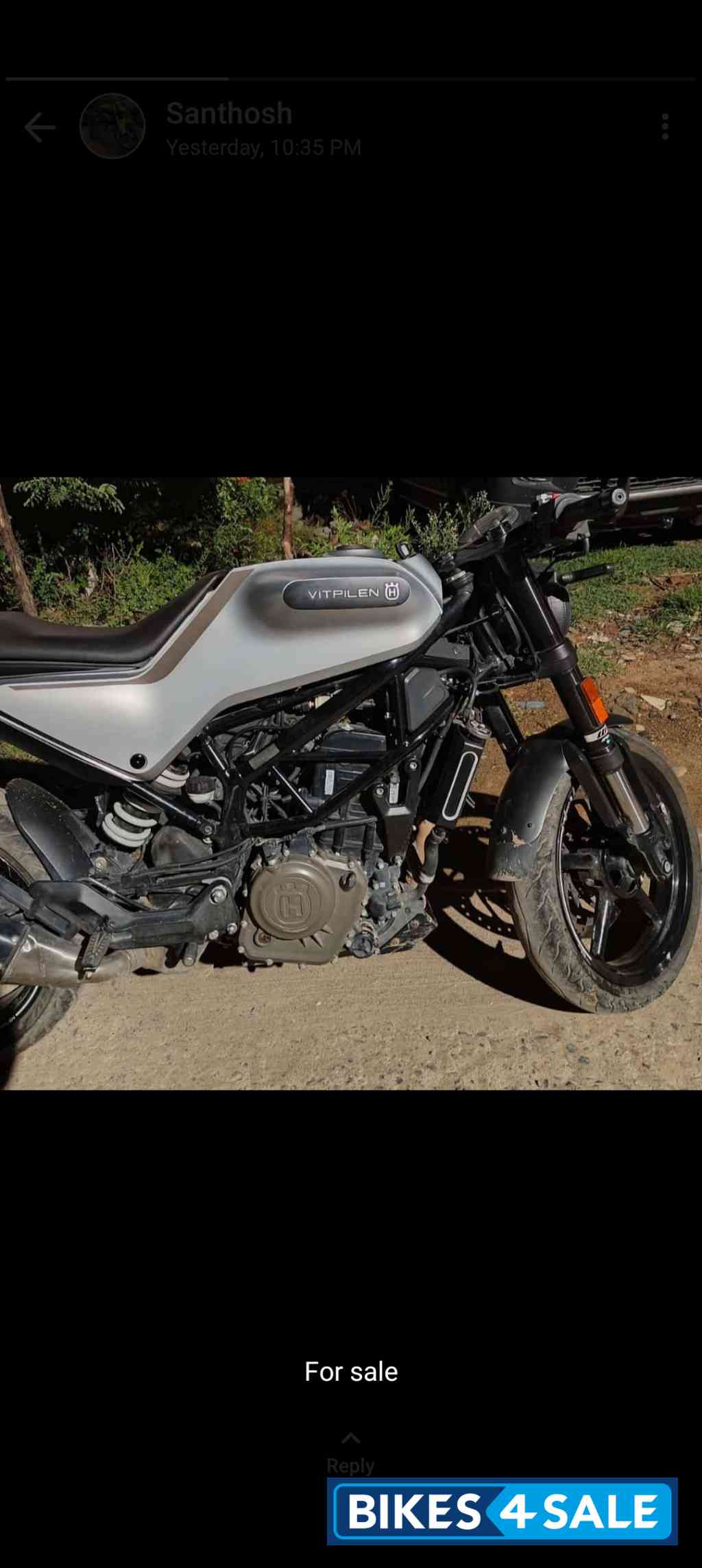 Grey Husqvarna Vitpilen 250 2020