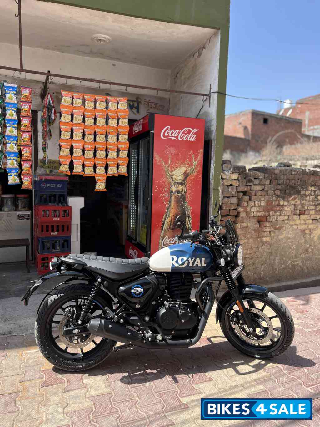 Rebel Blue Royal Enfield Hunter 350 Metro