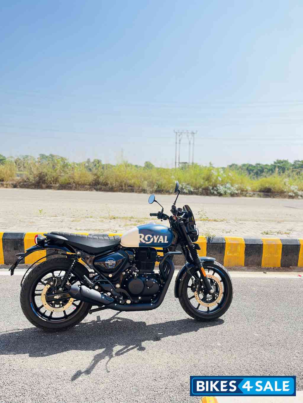 Rebel Blue Royal Enfield Hunter 350 Metro