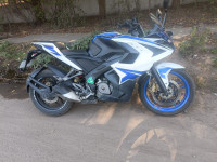 Blue And White Bajaj Pulsar RS 200 ABS