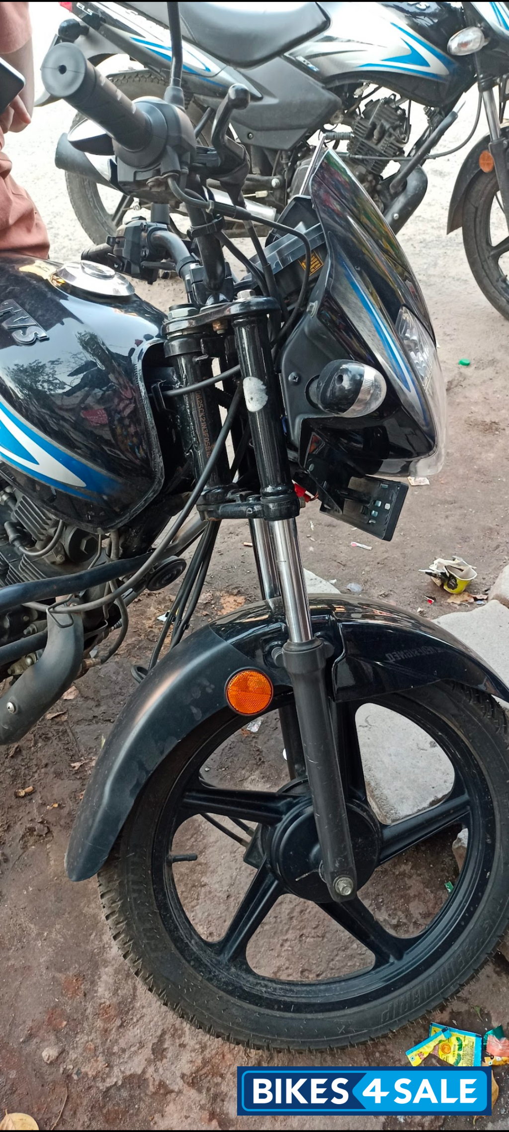 Black Blue TVS Sport BS6