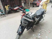 Black With Silver TVS Apache RTR 160 4V