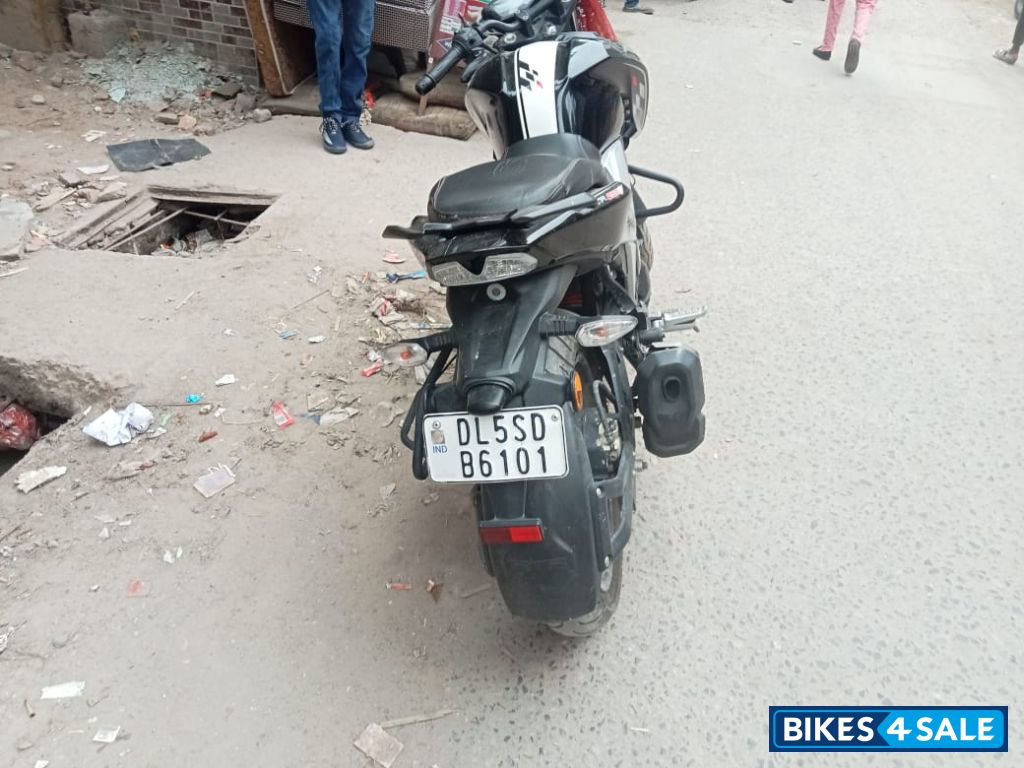 Black With Silver TVS Apache RTR 160 4V