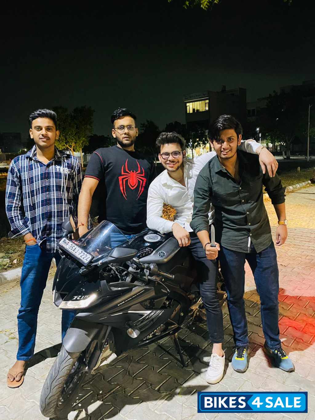 Black Yamaha YZF R15 V3 BS6