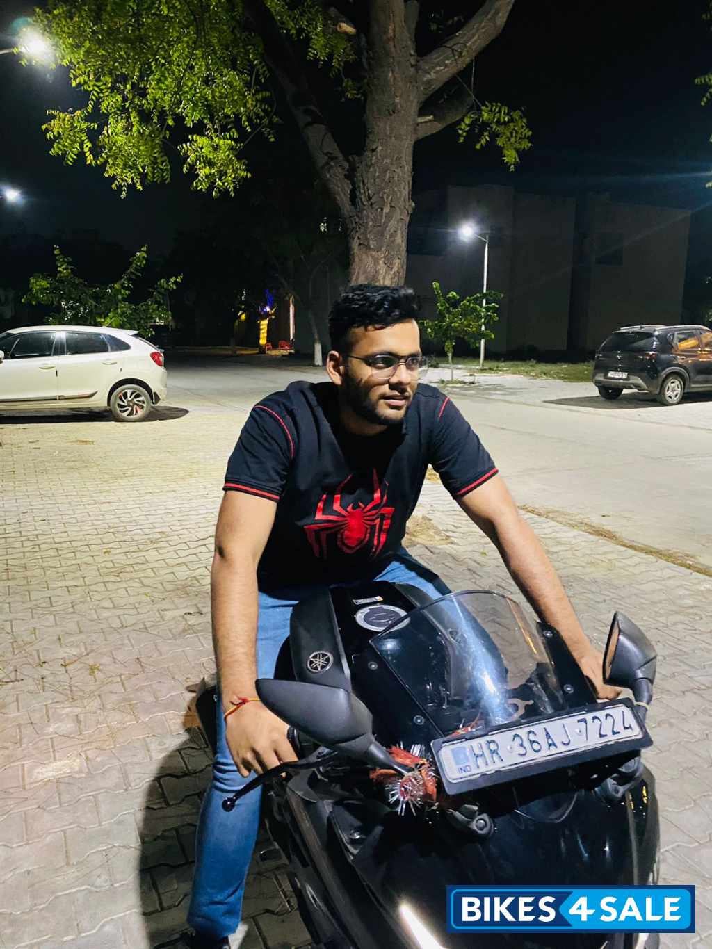 Black Yamaha YZF R15 V3 BS6