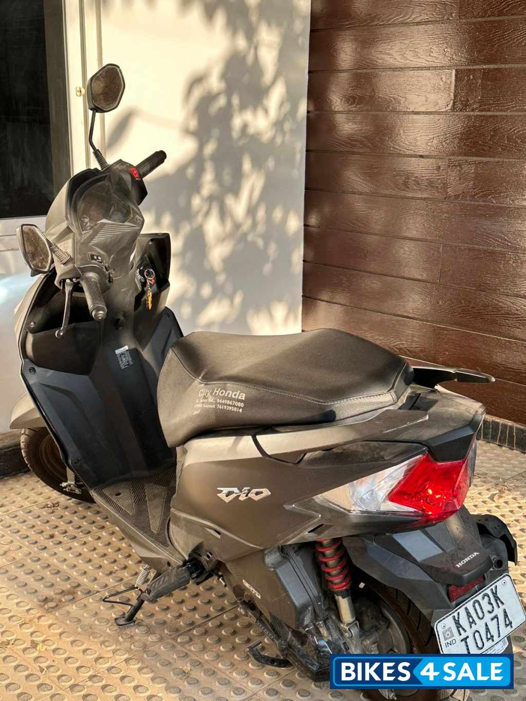 Matte Grey/black Honda Dio