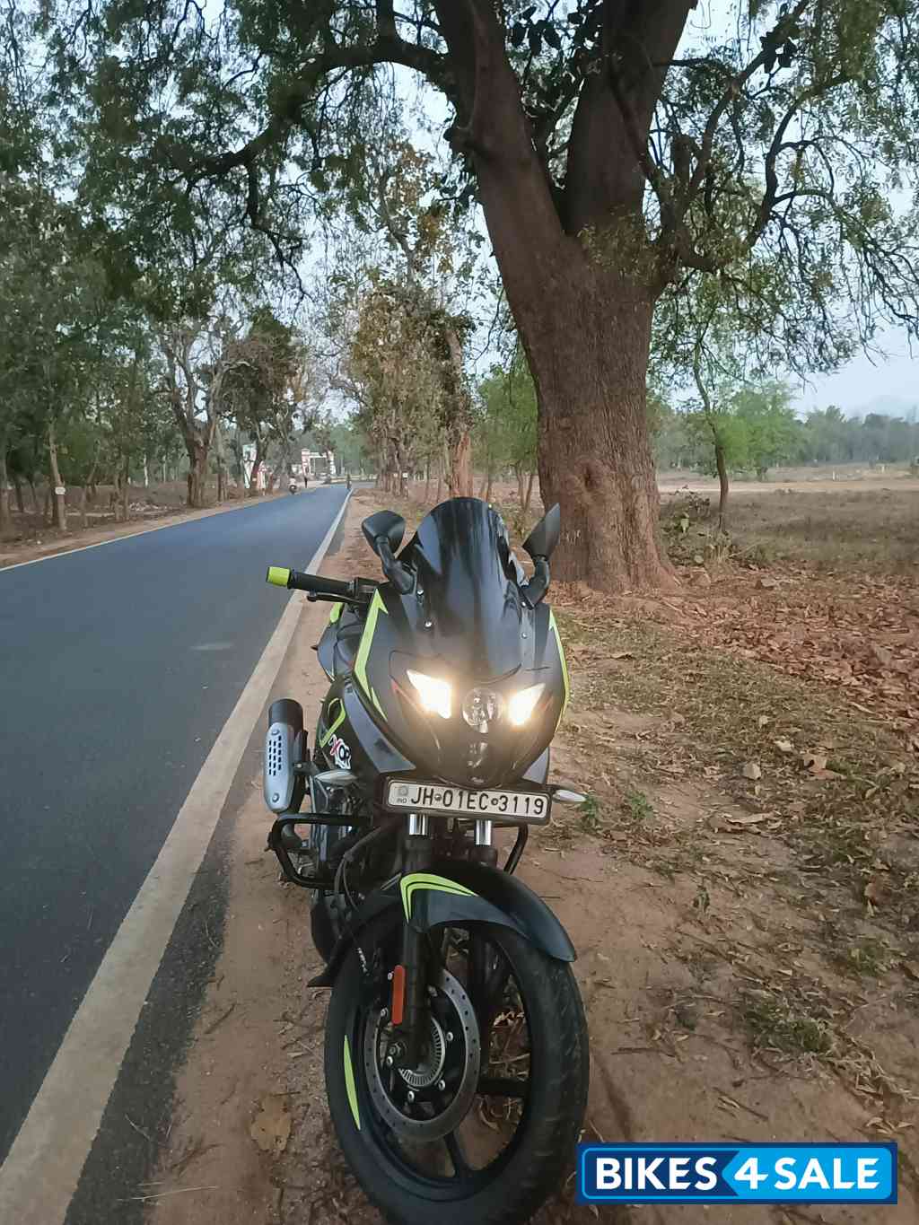Black Neon Bajaj Pulsar 180F Neon BS6