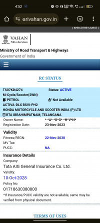 Navy Blue Honda Activa DLX Limited Edition