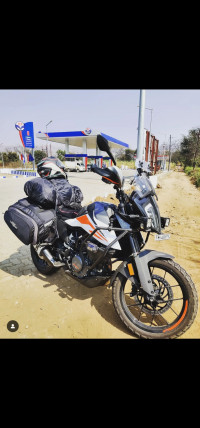 White KTM 390 Adventure