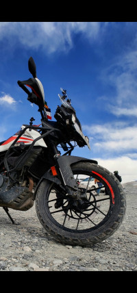 White KTM 390 Adventure