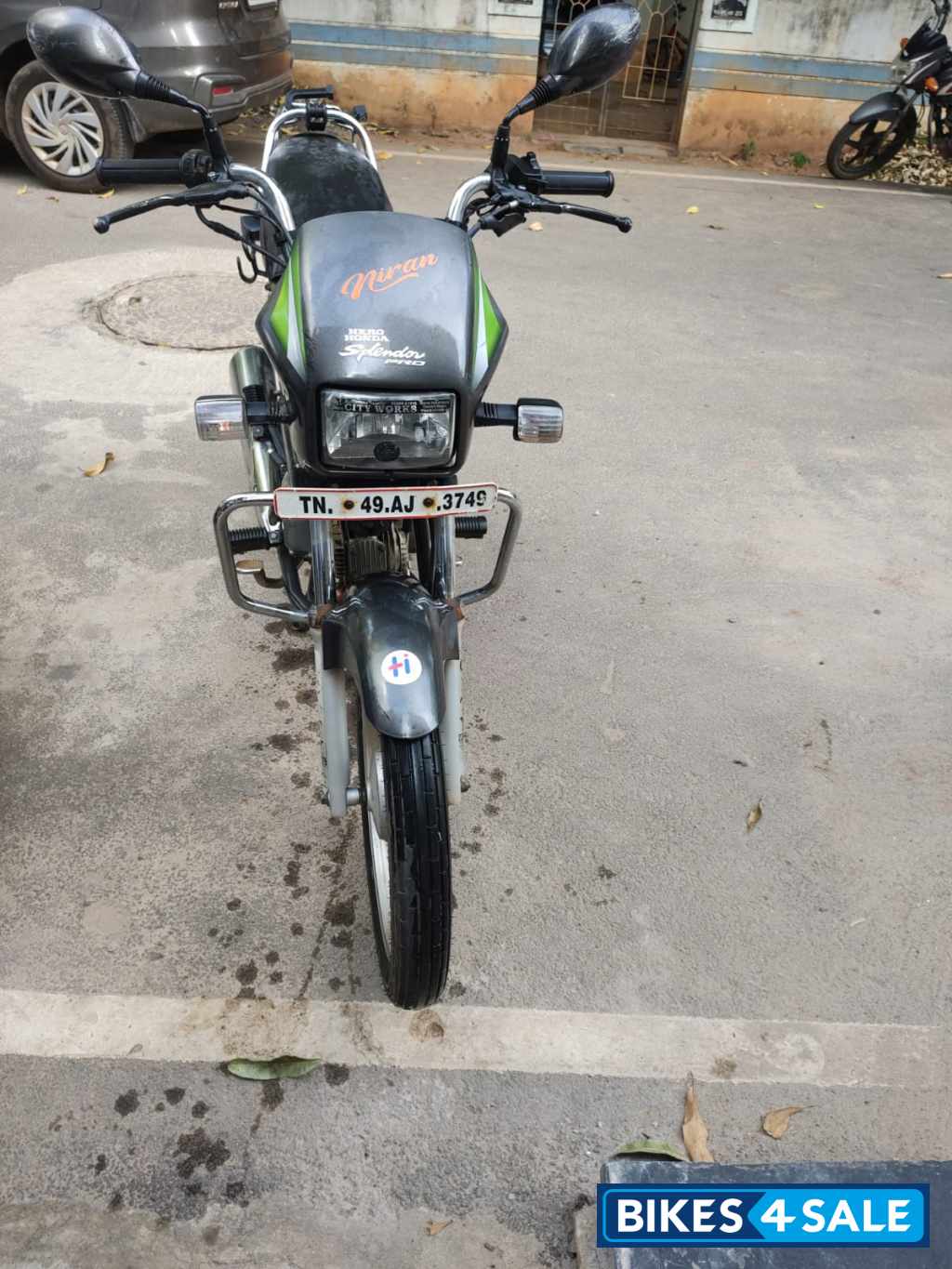 Black+green Hero Splendor Pro