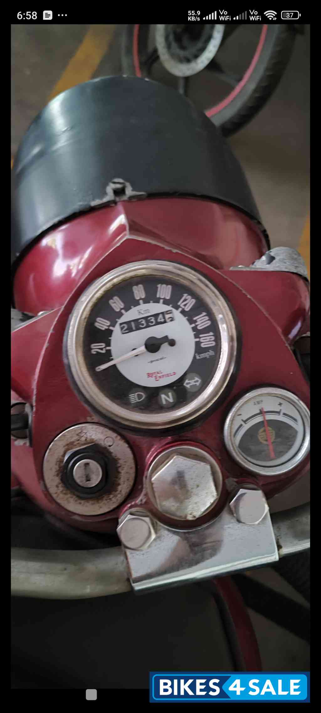 Maroon Royal Enfield Classic 350