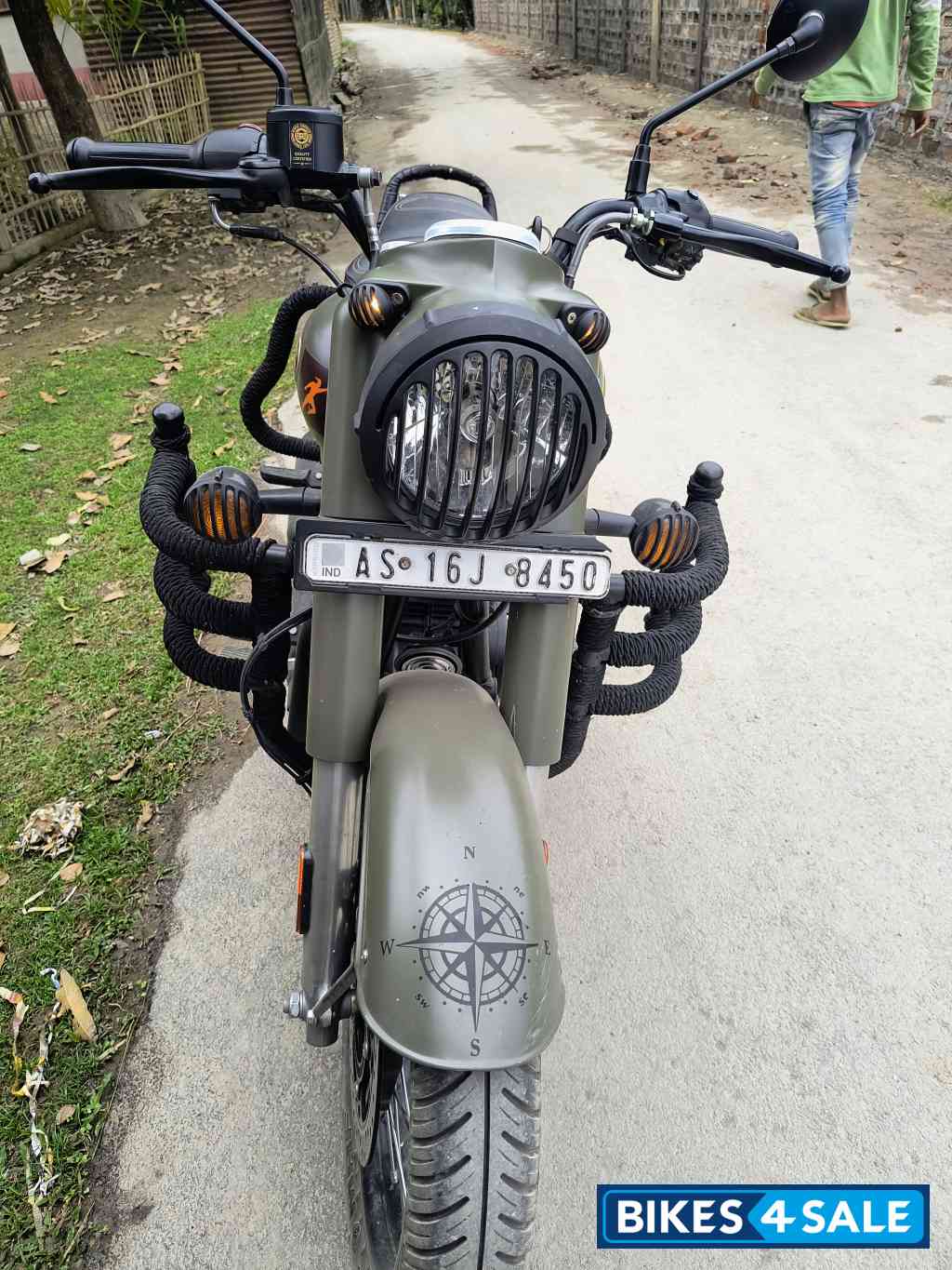 March Grey Royal Enfield Classic 350 Dual Channel BS6