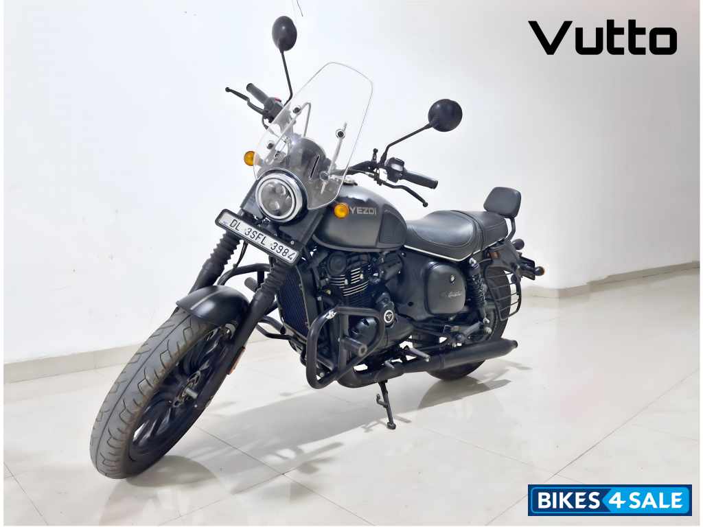 Grey Yezdi Roadster Dark