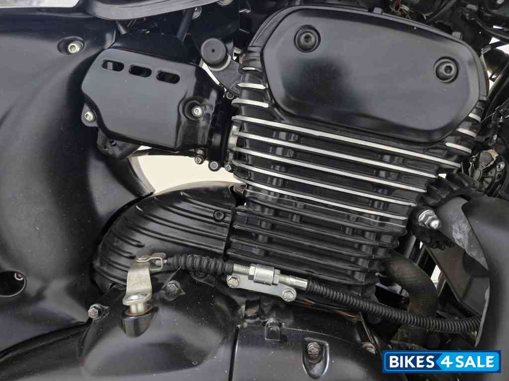 Grey Yezdi Roadster Dark