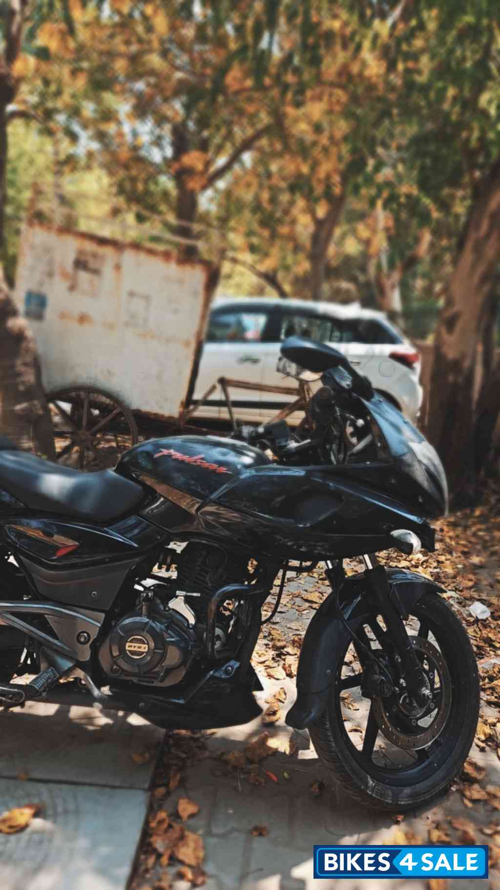 Black And Red Bajaj Pulsar 180F Neon