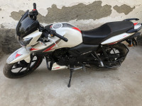 White TVS Apache RTR 160 BS VI
