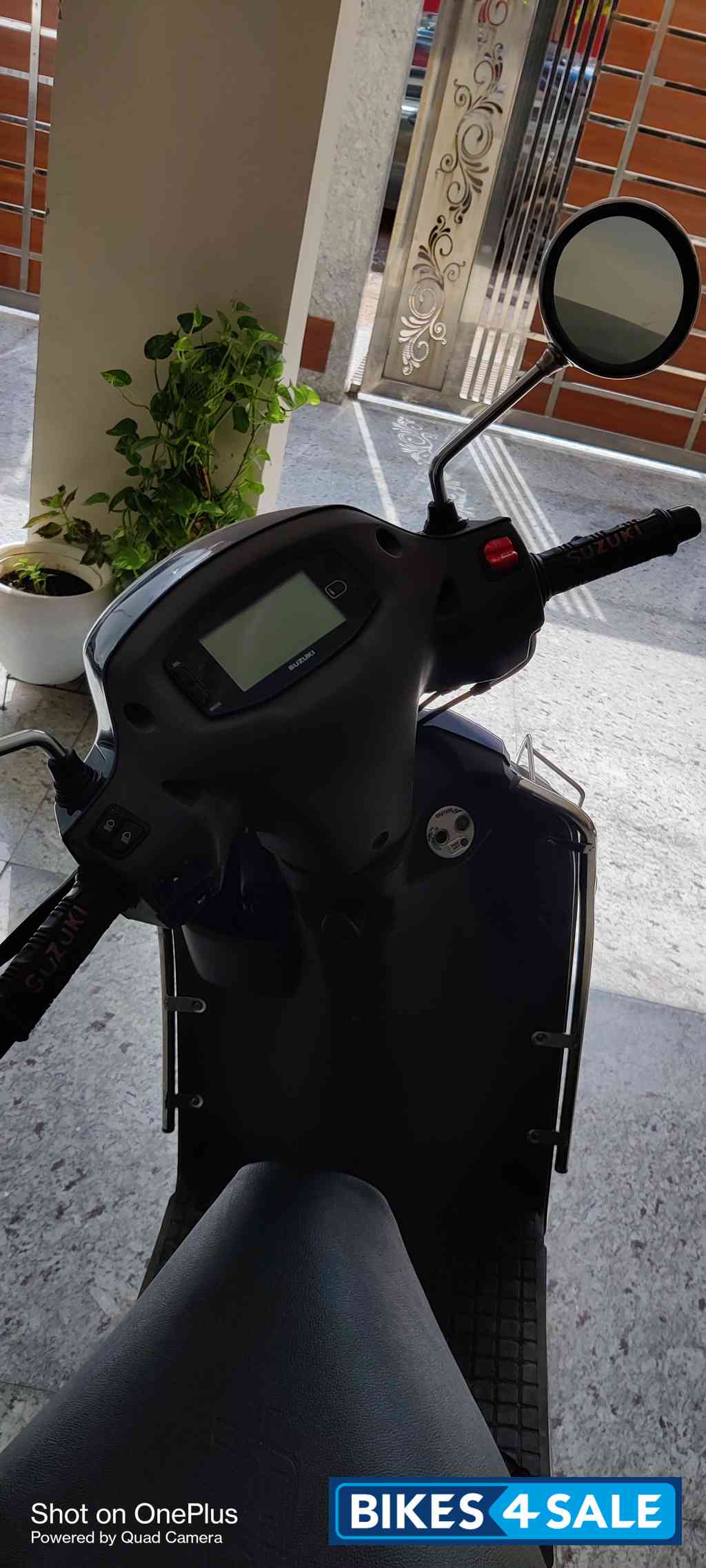 Pearl Moon Stone Grey Suzuki Access 125 Bluetooth Enabled