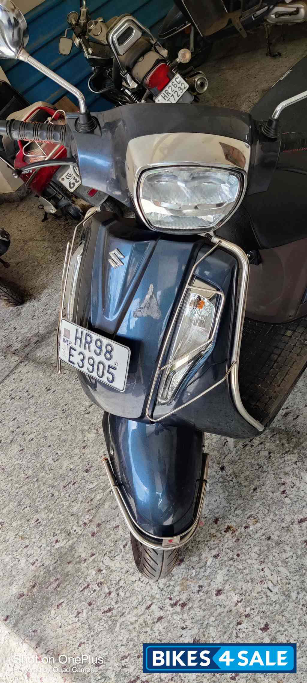 Pearl Moon Stone Grey Suzuki Access 125 Bluetooth Enabled