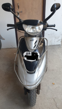 Black-silver(dual Tone) TVS Scooty Pep Plus