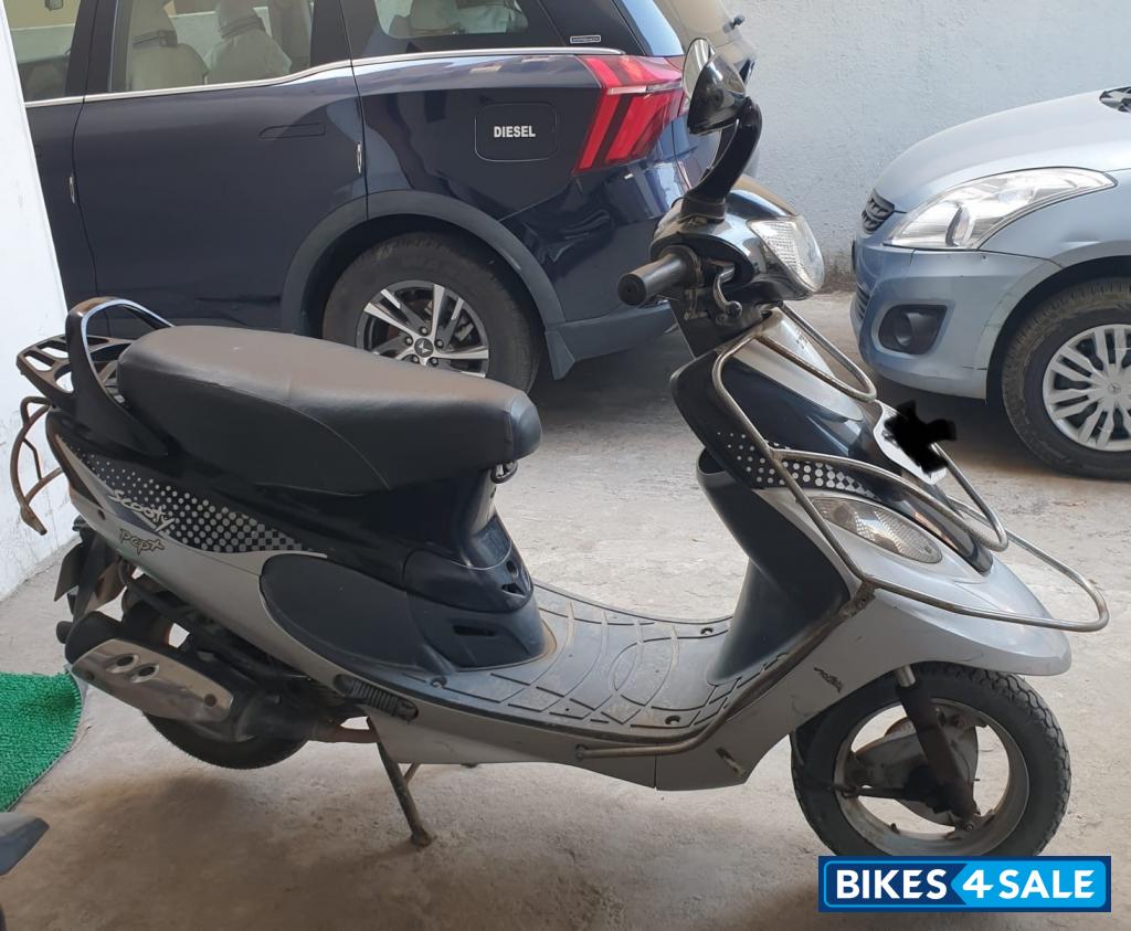 Black-silver(dual Tone) TVS Scooty Pep Plus