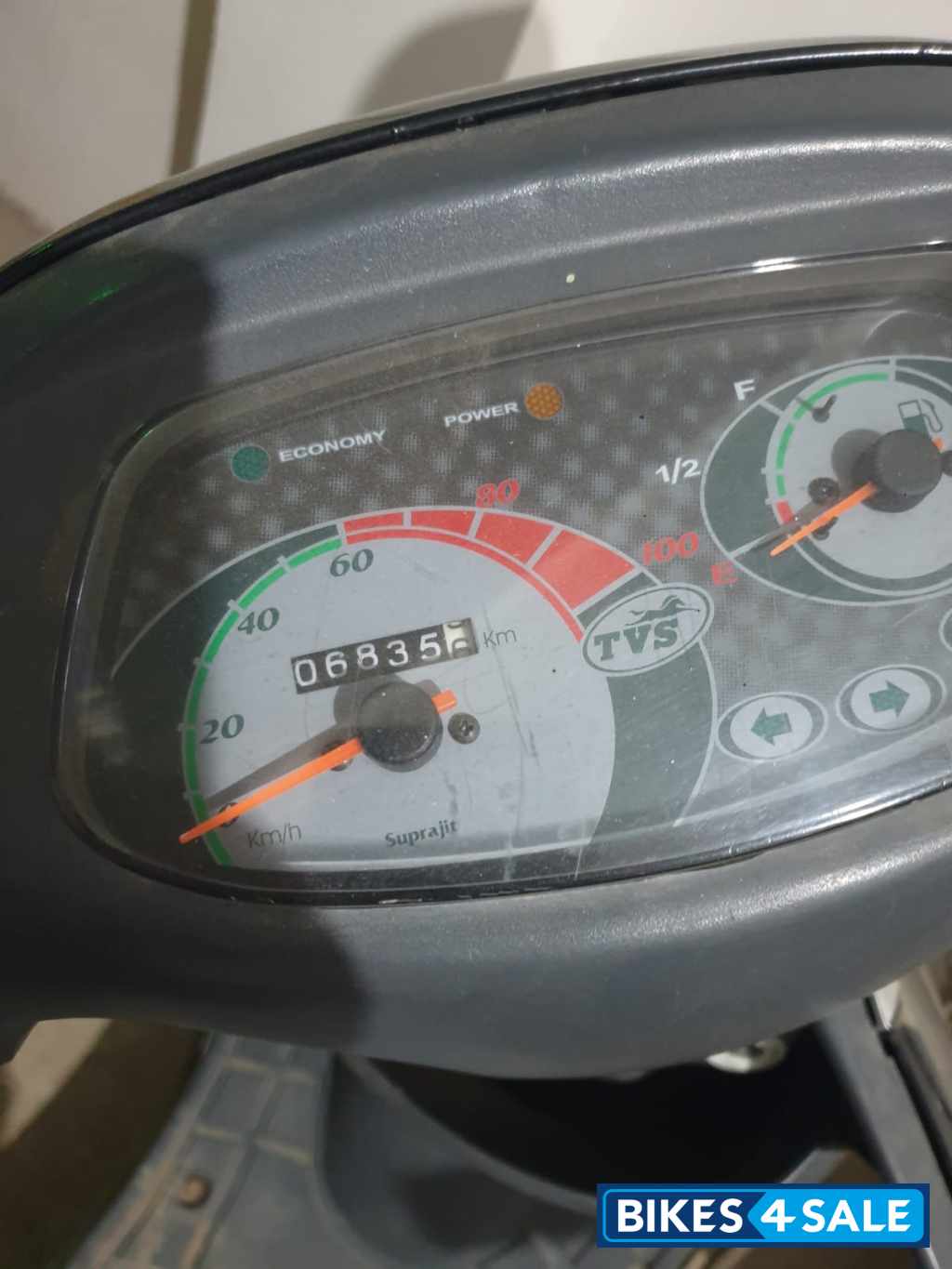 Black-silver(dual Tone) TVS Scooty Pep Plus