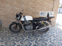 Ice Queen White Royal Enfield Continental GT 650 Twin