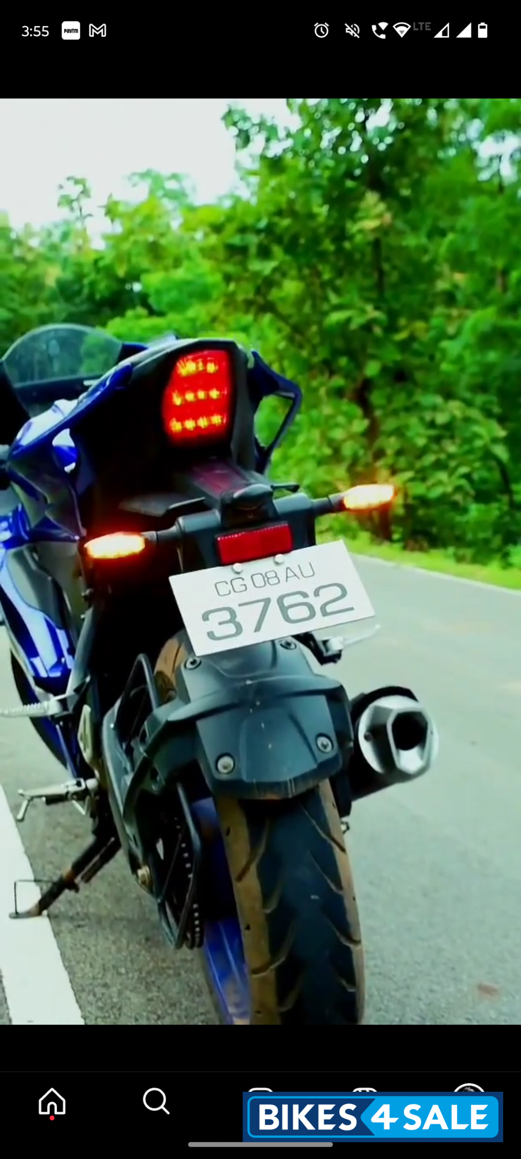 Blue Yamaha R15 V4