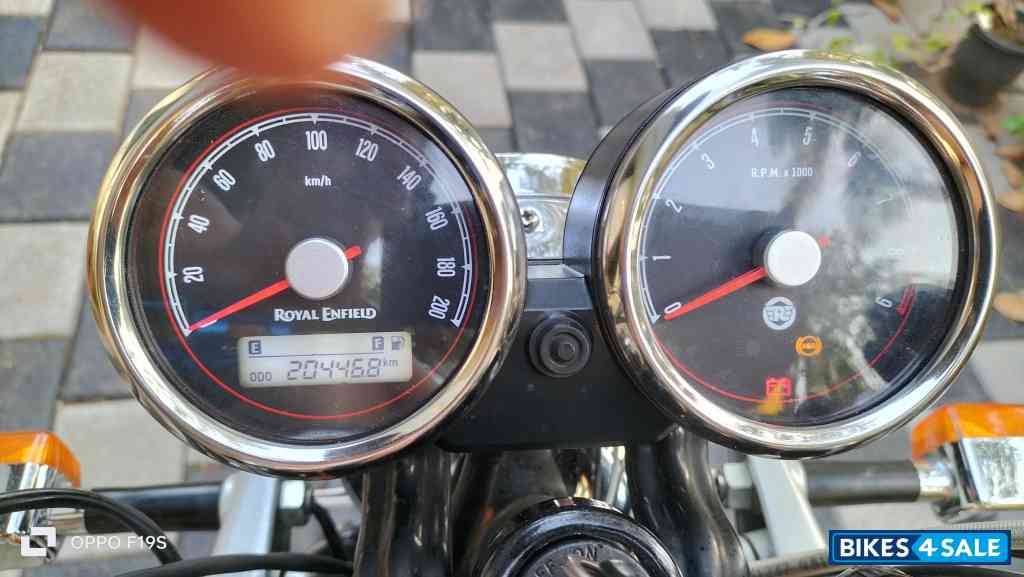 Orange Crash Royal Enfield Interceptor 650 Twin