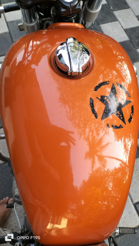 Orange Crash Royal Enfield Interceptor 650 Twin