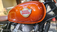 Orange Crash Royal Enfield Interceptor 650 Twin