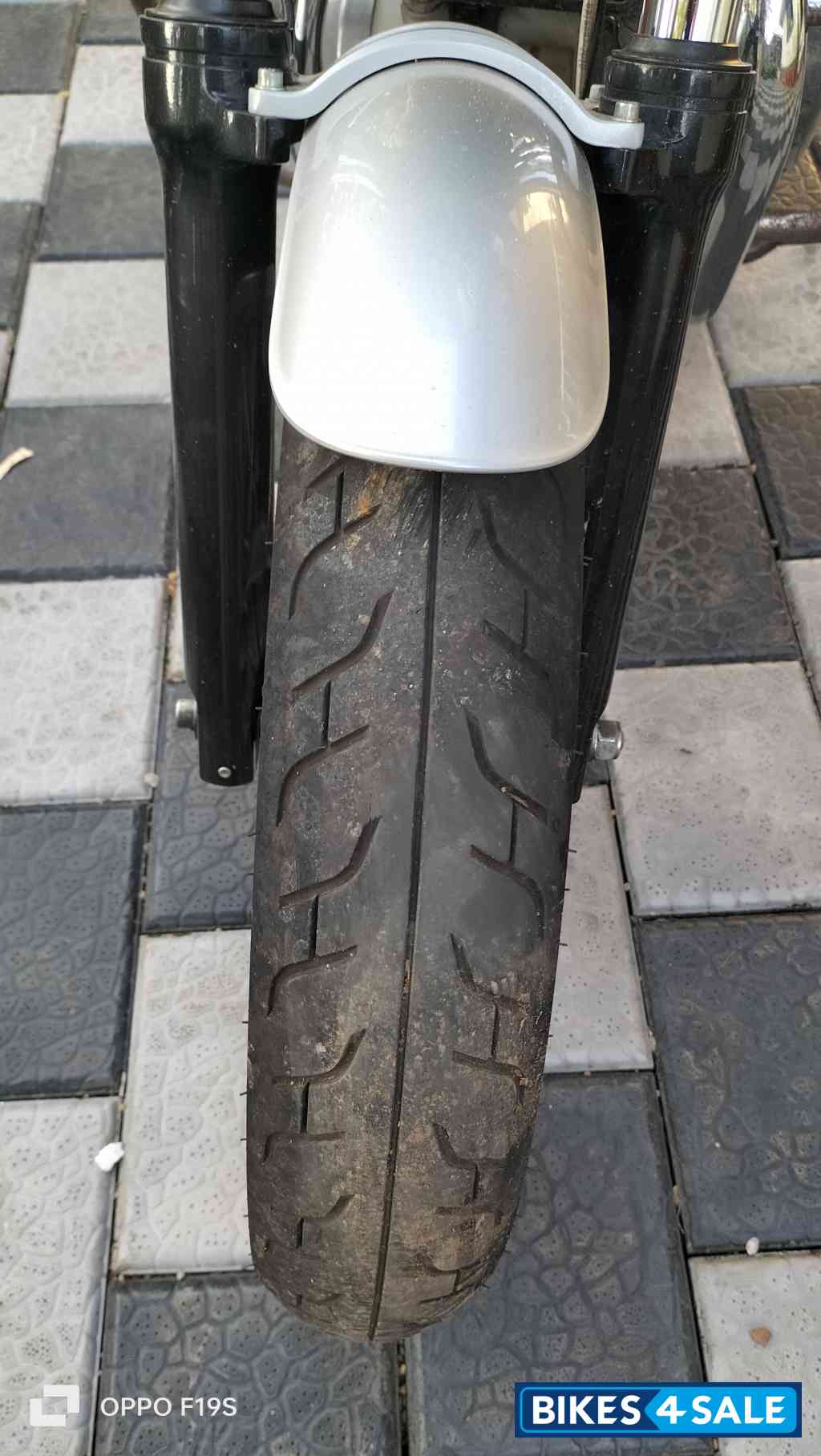 Orange Crash Royal Enfield Interceptor 650 Twin