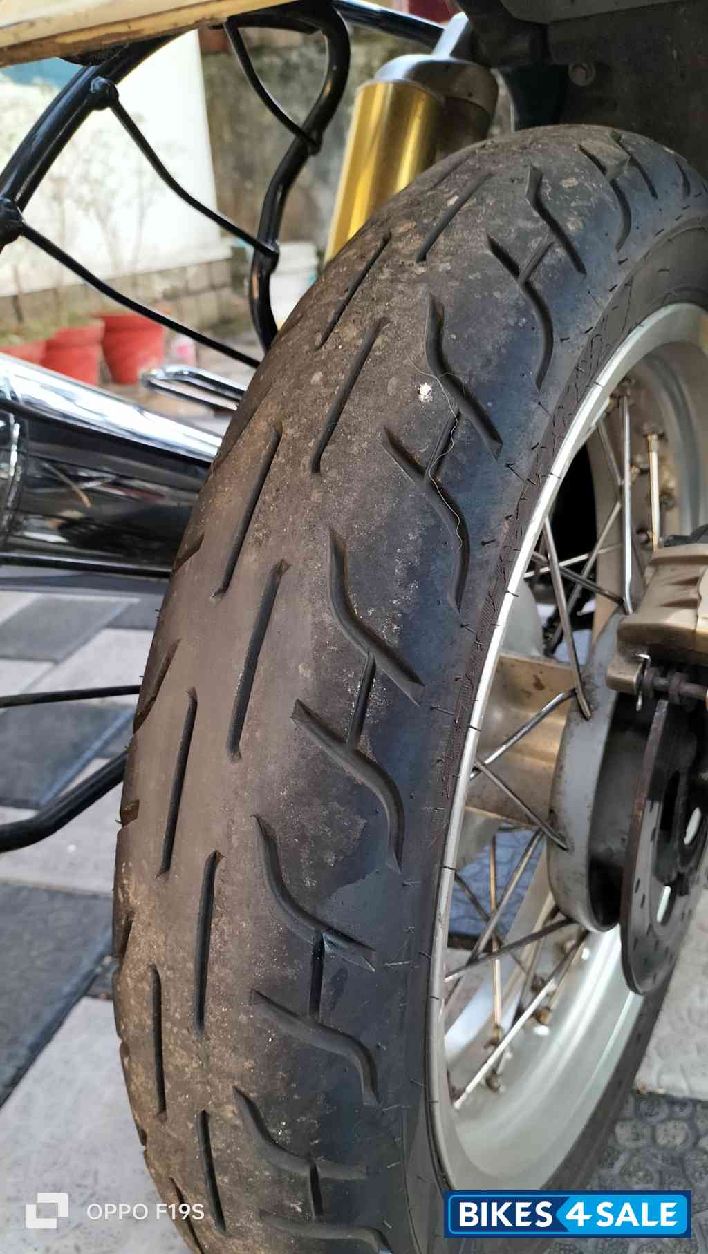 Orange Crash Royal Enfield Interceptor 650 Twin