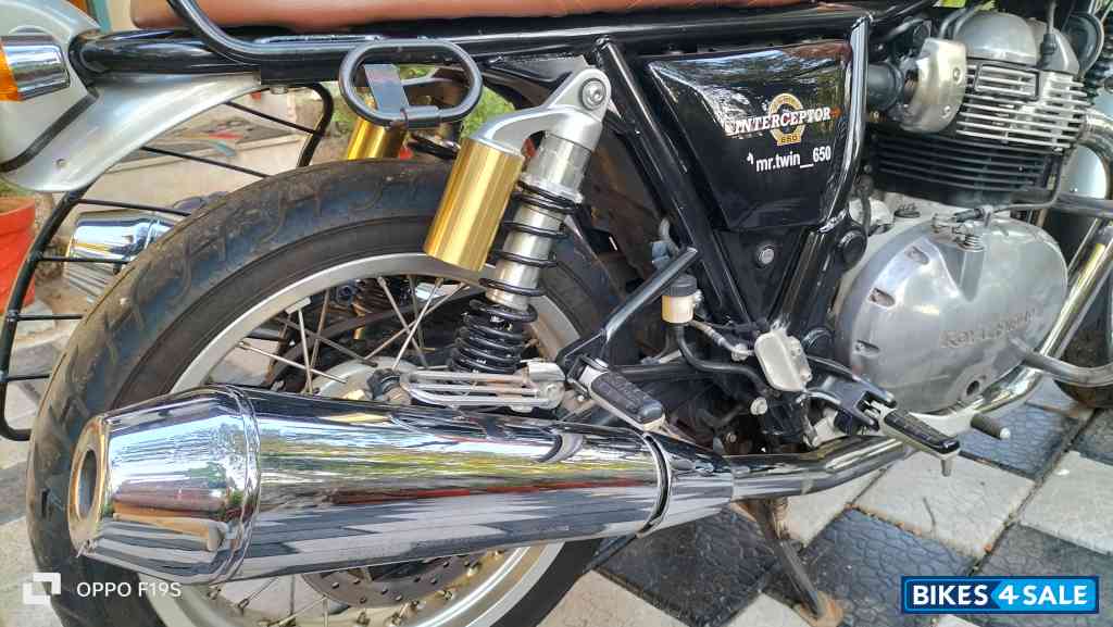 Orange Crash Royal Enfield Interceptor 650 Twin