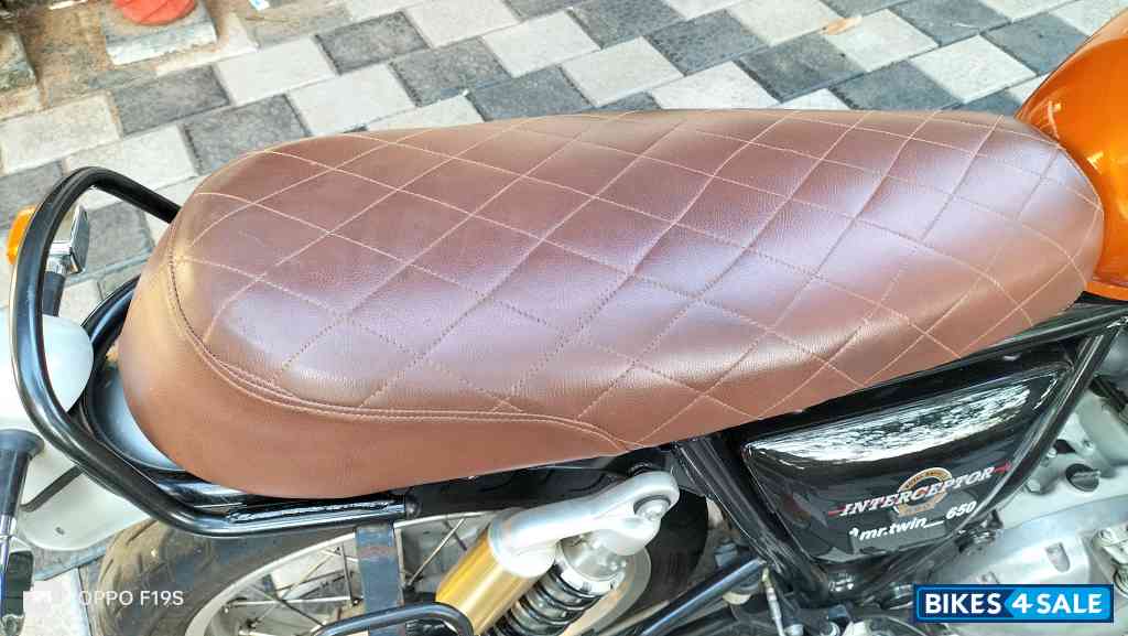 Orange Crash Royal Enfield Interceptor 650 Twin