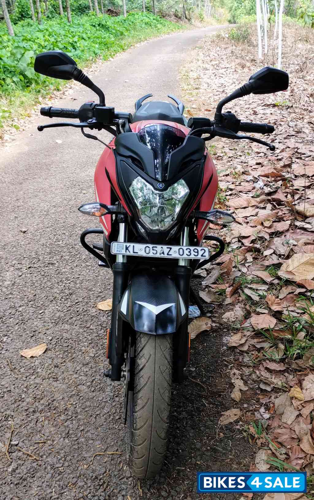 Burnt Red Satin Blak Bajaj Pulsar NS 200 BS6