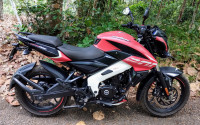 Burnt Red Satin Blak Bajaj Pulsar NS 200 BS6
