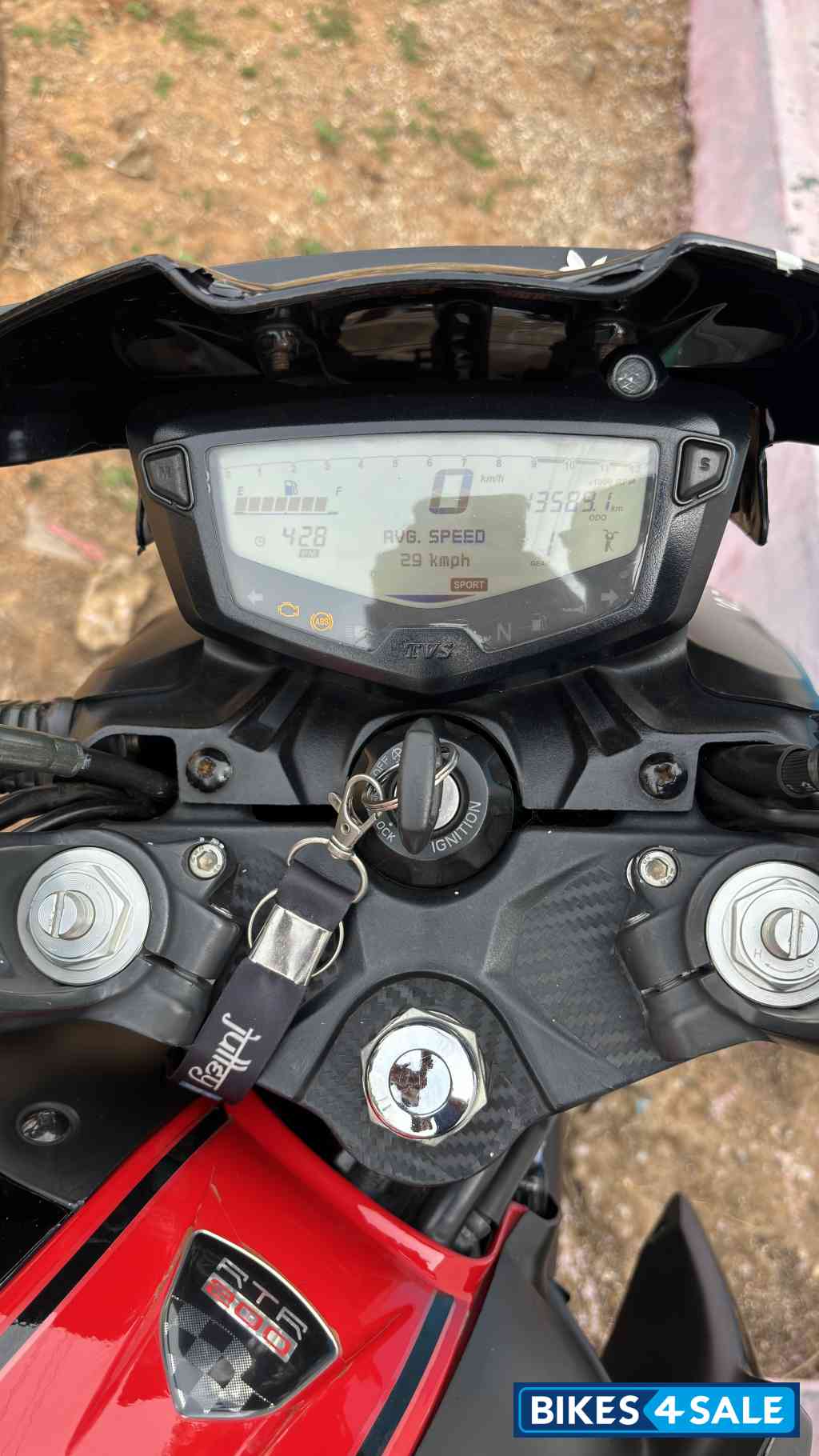 Black And Red TVS Apache RTR 200 4V ABS Black And Red TVS Apache RTR 200 4V ABS