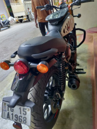 White Royal Enfield Hunter Dapper