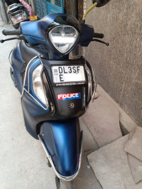 Light Blue Yamaha Fascino 125 Fi Hybrid