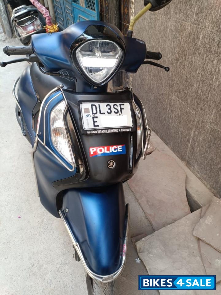 Light Blue Yamaha Fascino 125 Fi Hybrid