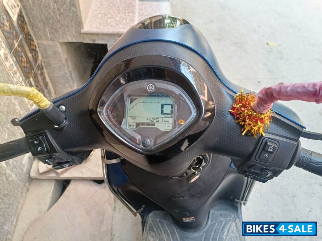 Light Blue Yamaha Fascino 125 Fi Hybrid