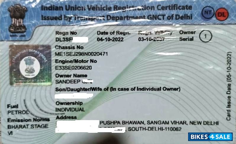 Light Blue Yamaha Fascino 125 Fi Hybrid